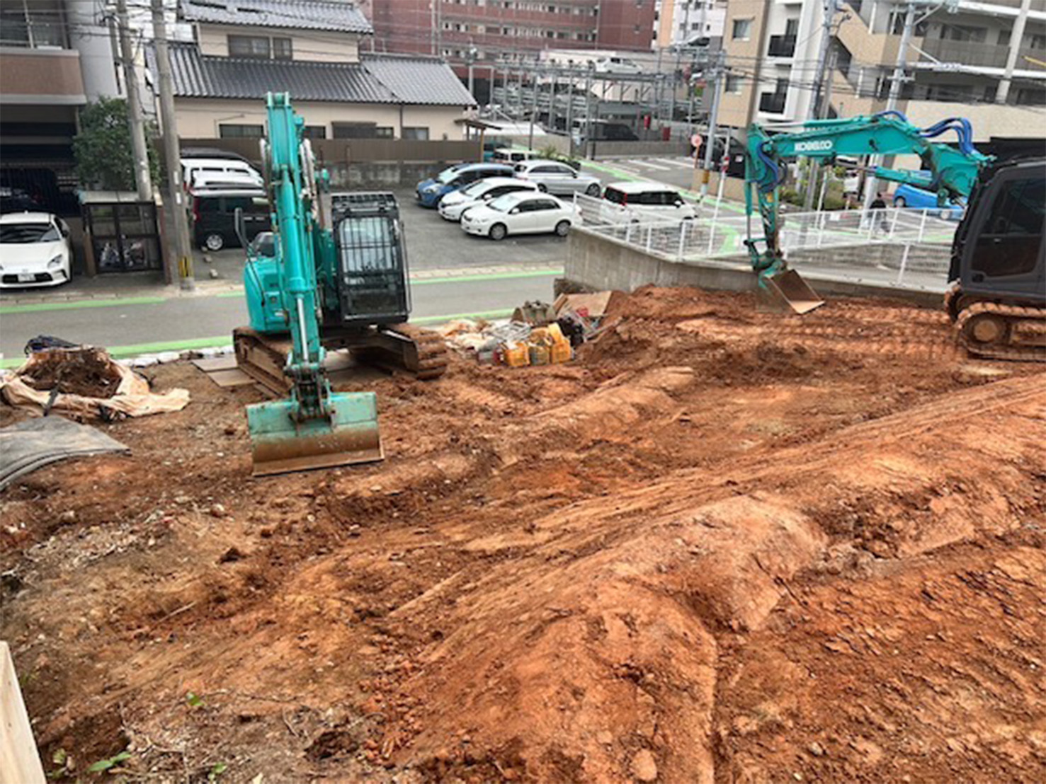 中央区樹木伐採・抜根造成工事